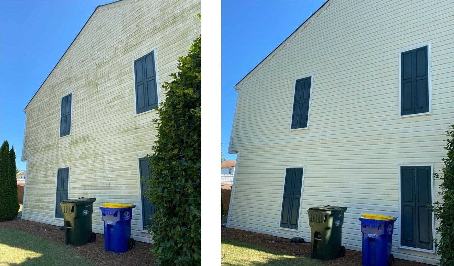 Soft Wash Before and After